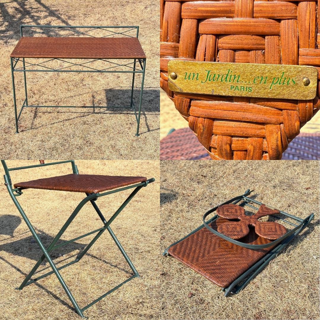 貴重！　アンジャルダンオンプリュ　フランス製　ガーデンテーブル・チェア２脚