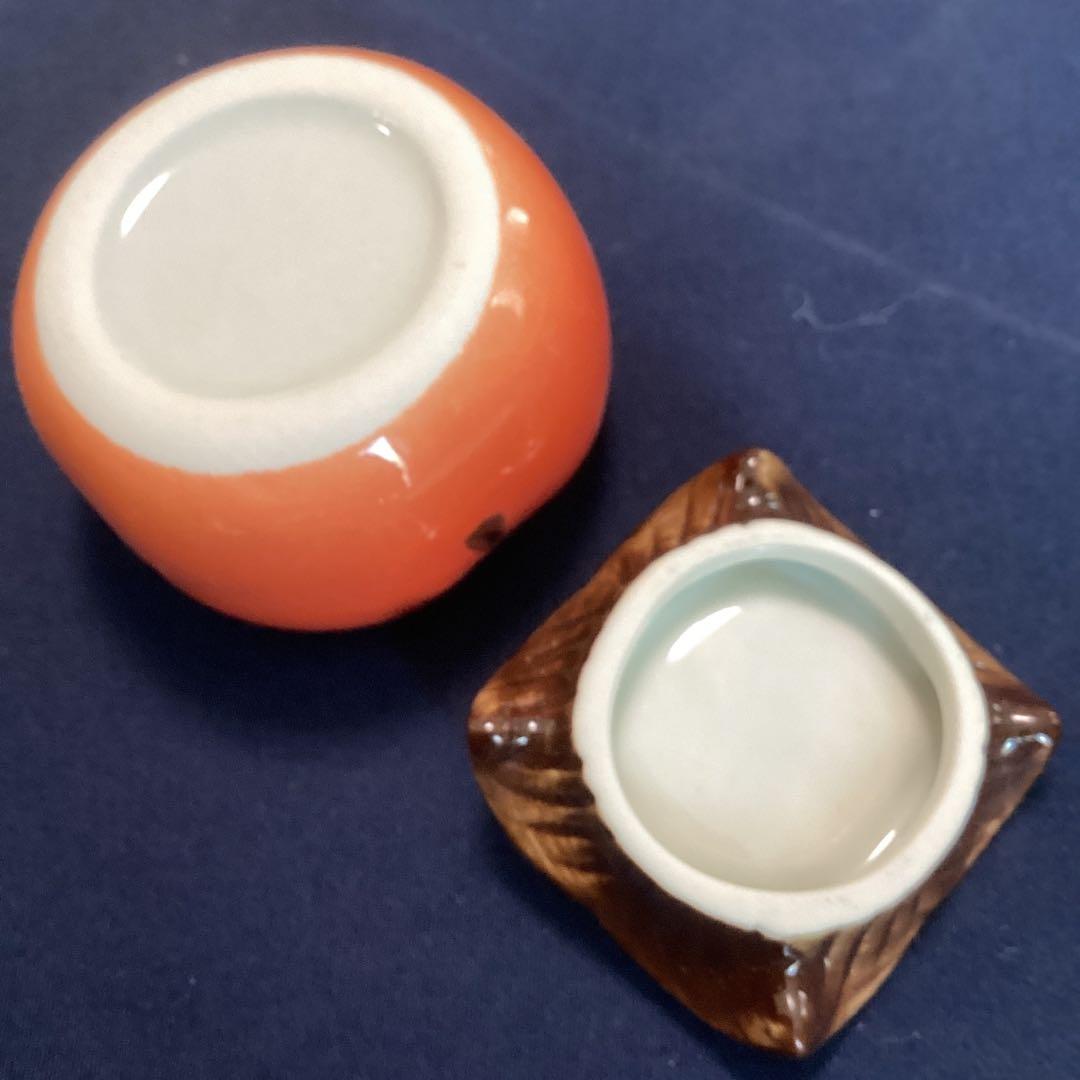 柿香合　珍味入れ　新品未使用　　10客　　秋の器