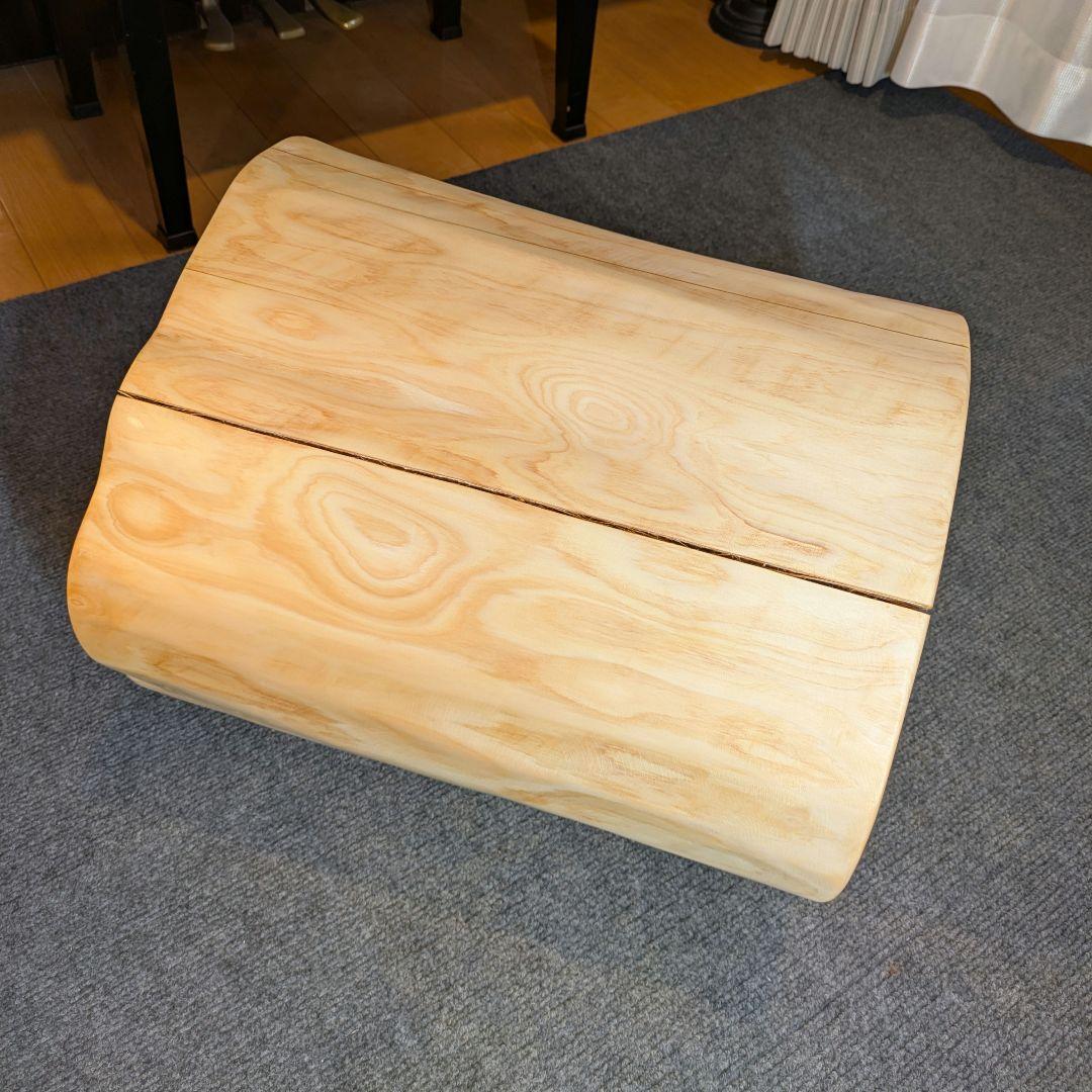 3104　　檜　切り株　丸太　椅子　 スツール　高さ約42.5cm