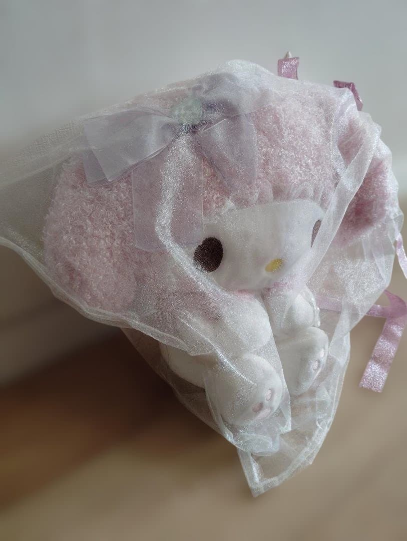 ☆非売品☆マイメロディ　ぬいぐるみ　大きなレースずきん