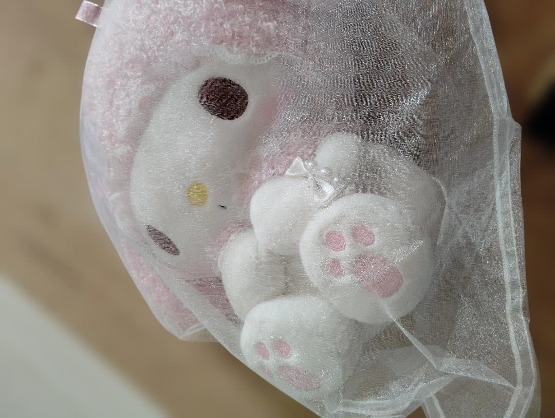 ☆非売品☆マイメロディ　ぬいぐるみ　大きなレースずきん