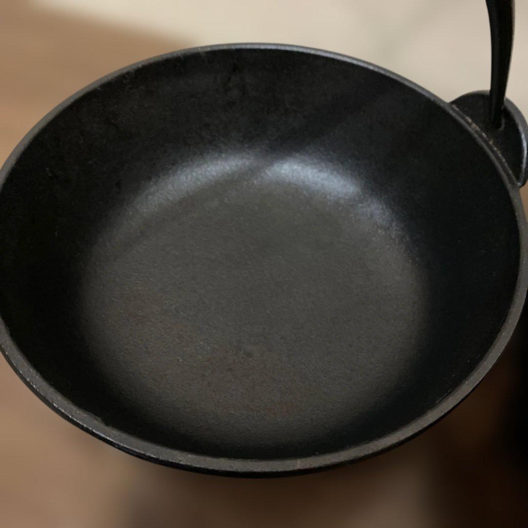【岩鋳】 南部鉄器 木蓋付き　いろり鍋 小鍋 2個セット