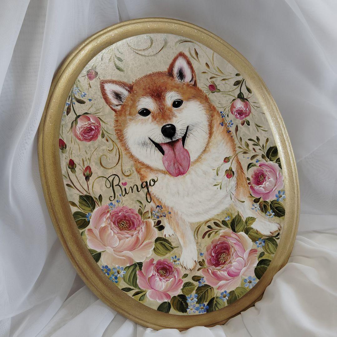 柴犬 Ringo 手描きアート
