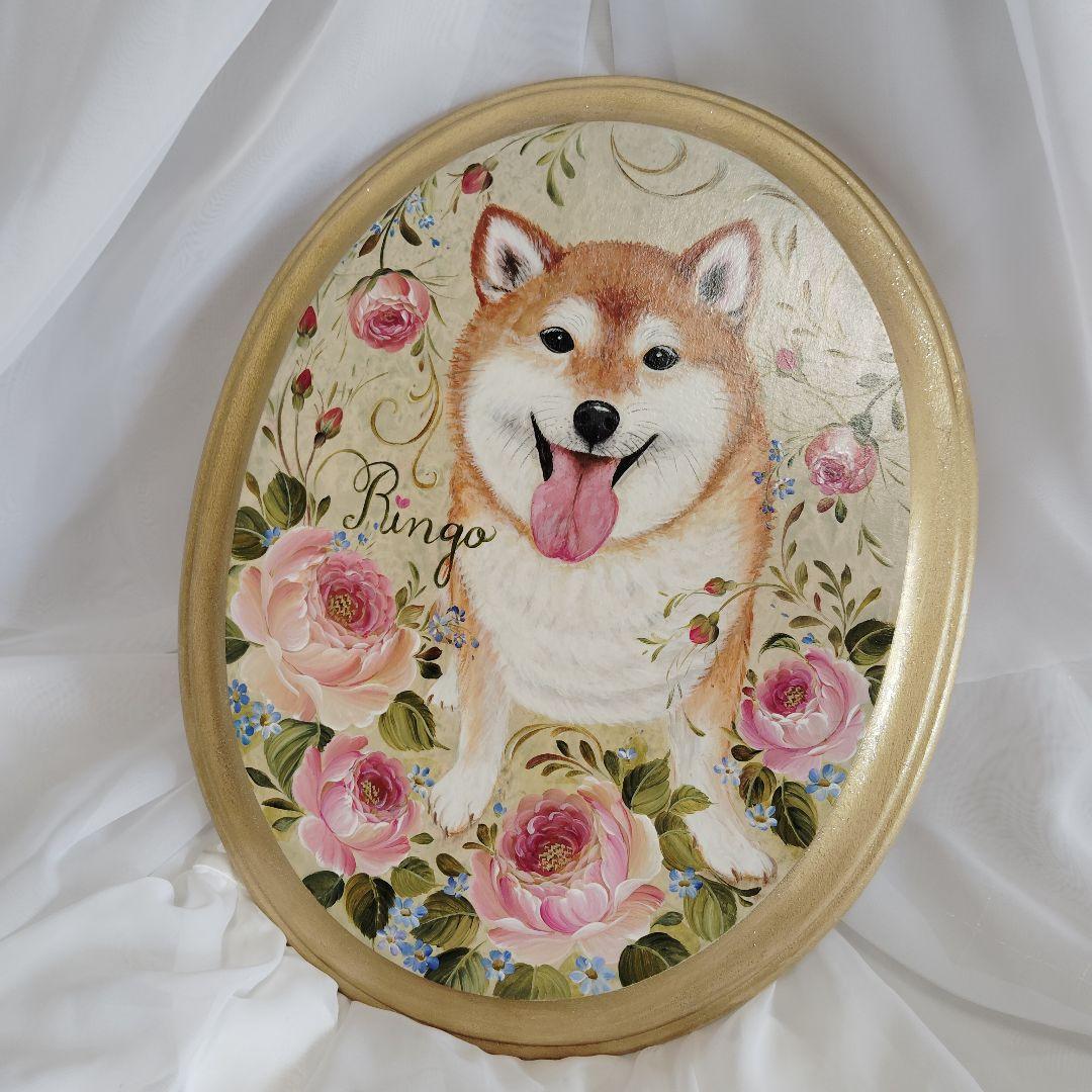 柴犬 Ringo 手描きアート