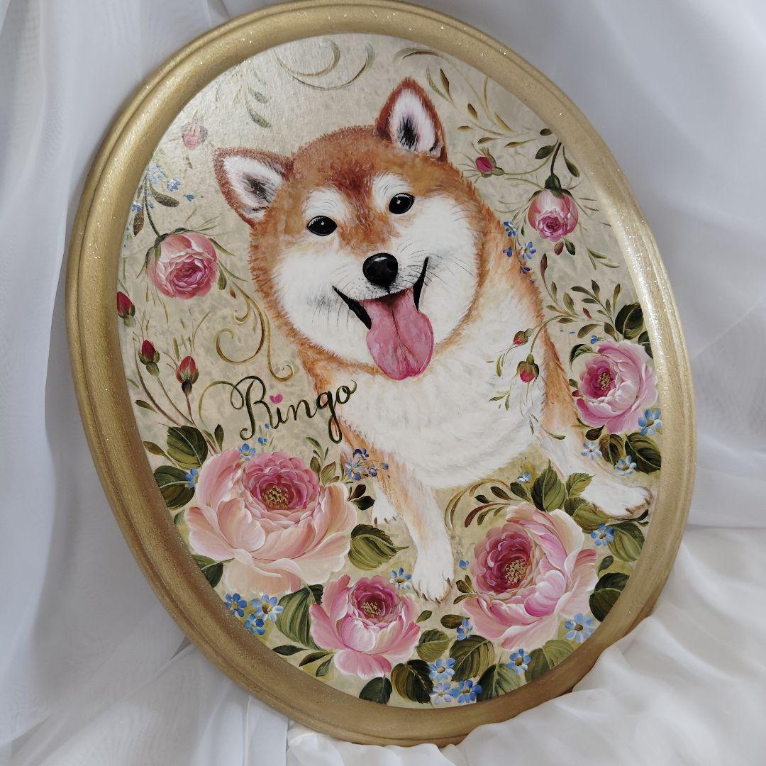 柴犬 Ringo 手描きアート
