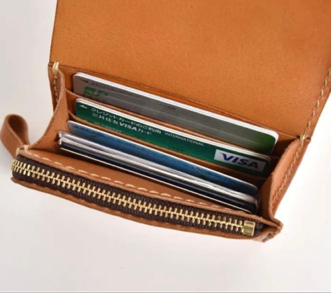 【HERZ】　本革　二つ折り財布