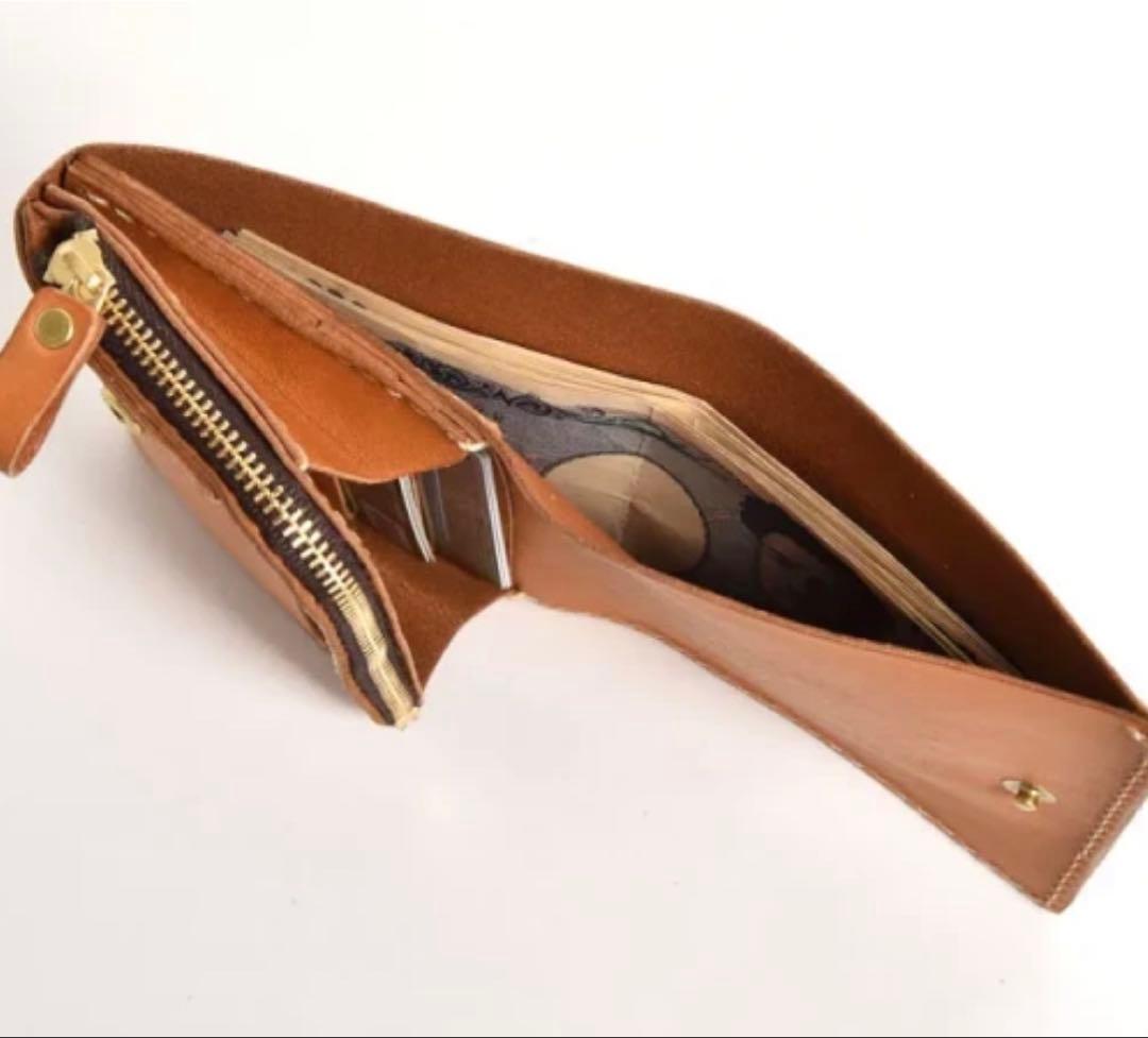 【HERZ】　本革　二つ折り財布