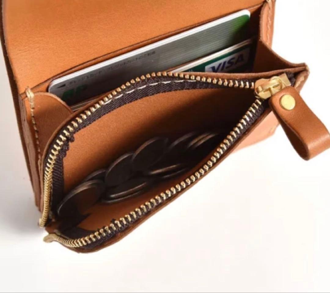 【HERZ】　本革　二つ折り財布