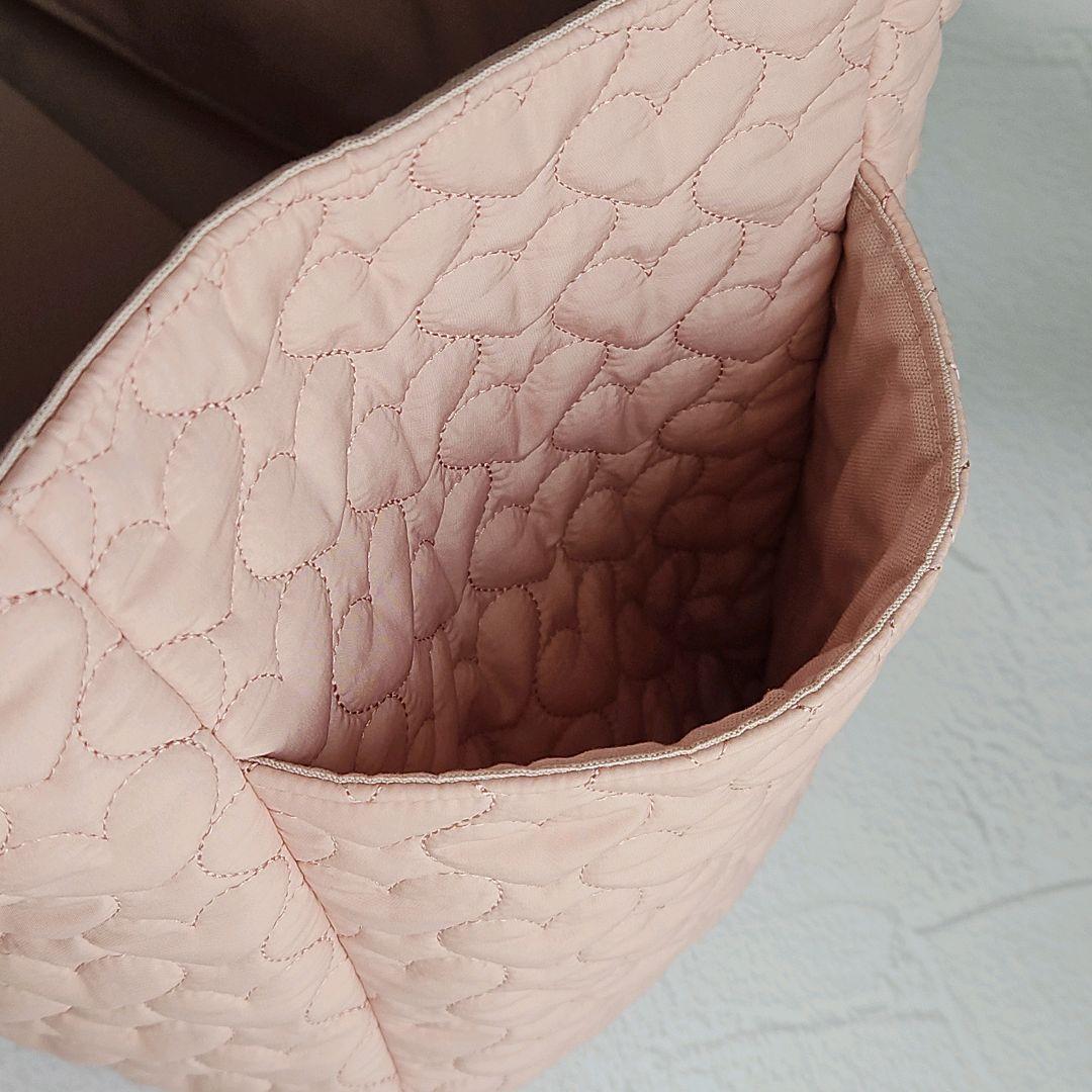 【kuma.オーダーページ】マザーズバッグ　おむつポーチ　ハートキルト