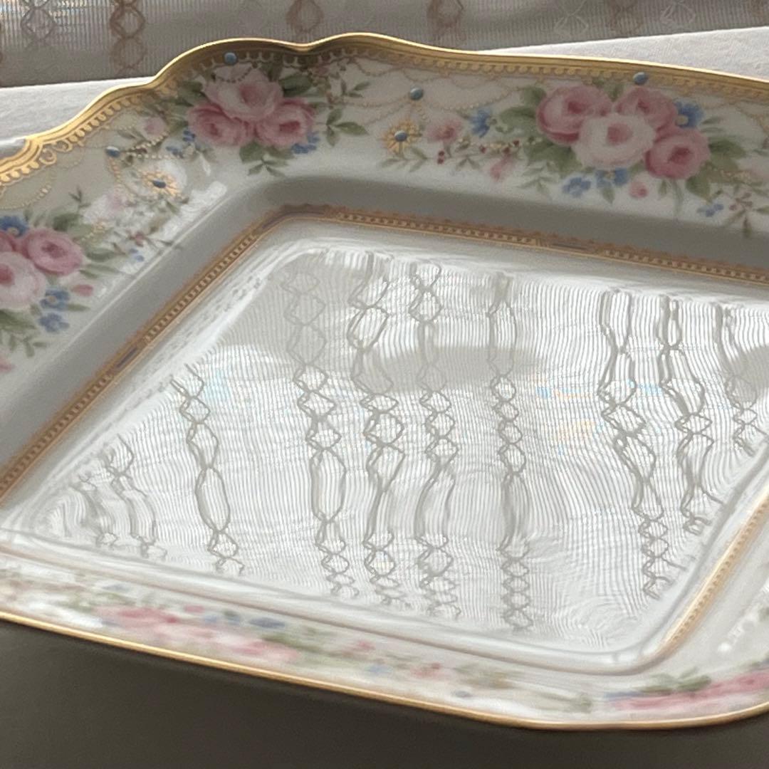 ノリタケ アフロディーテ 廃盤 スクエア プレート 皿