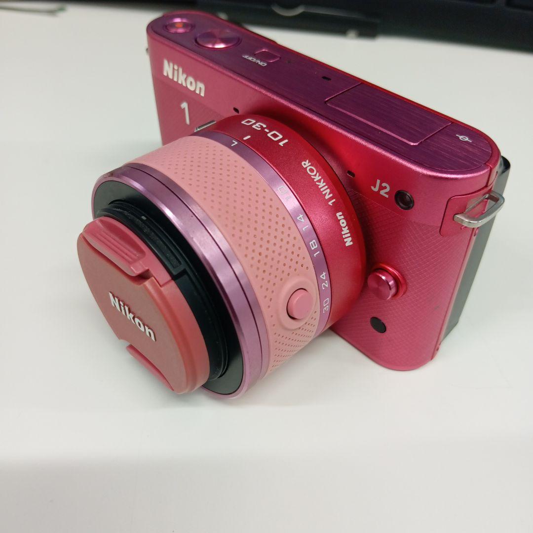 メ*き様 Nikon 1 J2 ピンク 10-30mmレンズ付き
