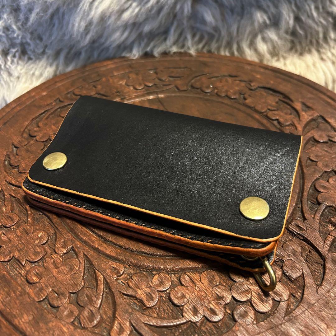 トラッカーウォレットミドル　ホースハイド