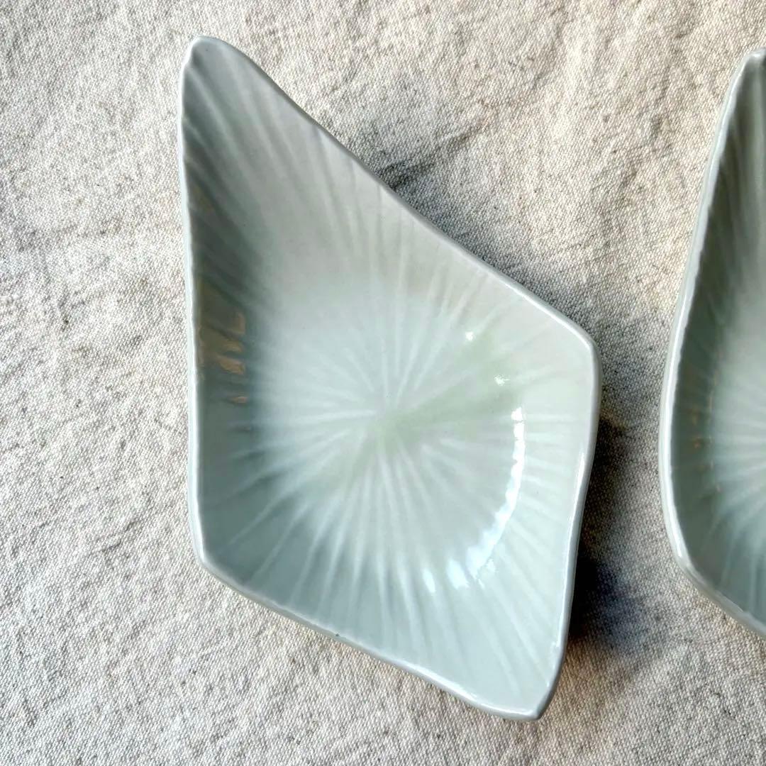 平岡仁 菱形皿 レンゲもどき 4点セット 白磁 作家 器