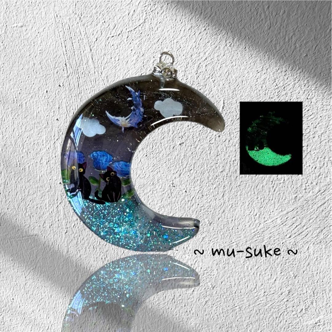 〜ニッキー様〜新作　天然石　たまねこ　レジンネックレス　【琉球ガラスII】