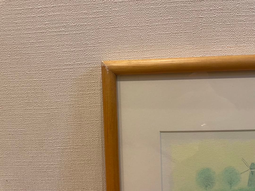 今成敏夫　パステル画　真筆　肉筆　 メルヘン　春