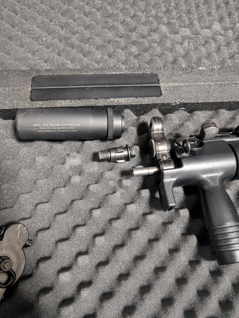 東京マルイMP5K、カスタム品、MOSFET、LiPo対応、実射可、付属品多数