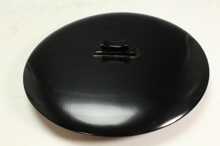 茶道具 古渡 中国美術 七官青磁 水指 塗蓋(K-YC682)