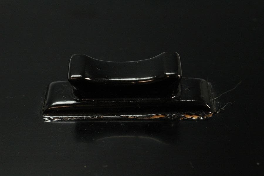 茶道具 古渡 中国美術 七官青磁 水指 塗蓋(K-YC682)