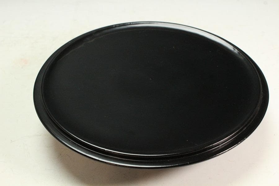 茶道具 古渡 中国美術 七官青磁 水指 塗蓋(K-YC682)