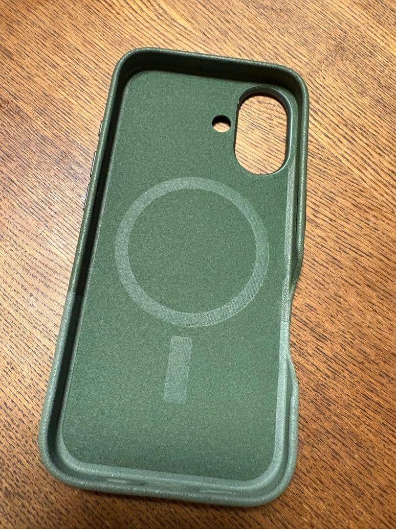 iPhone16 Apple純正 MagSafe Cactus Leather