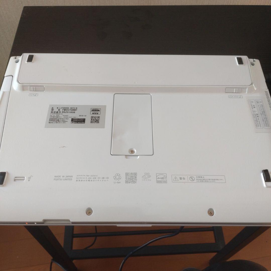 FujitsuノートPC LIFEBOOK SH75/W