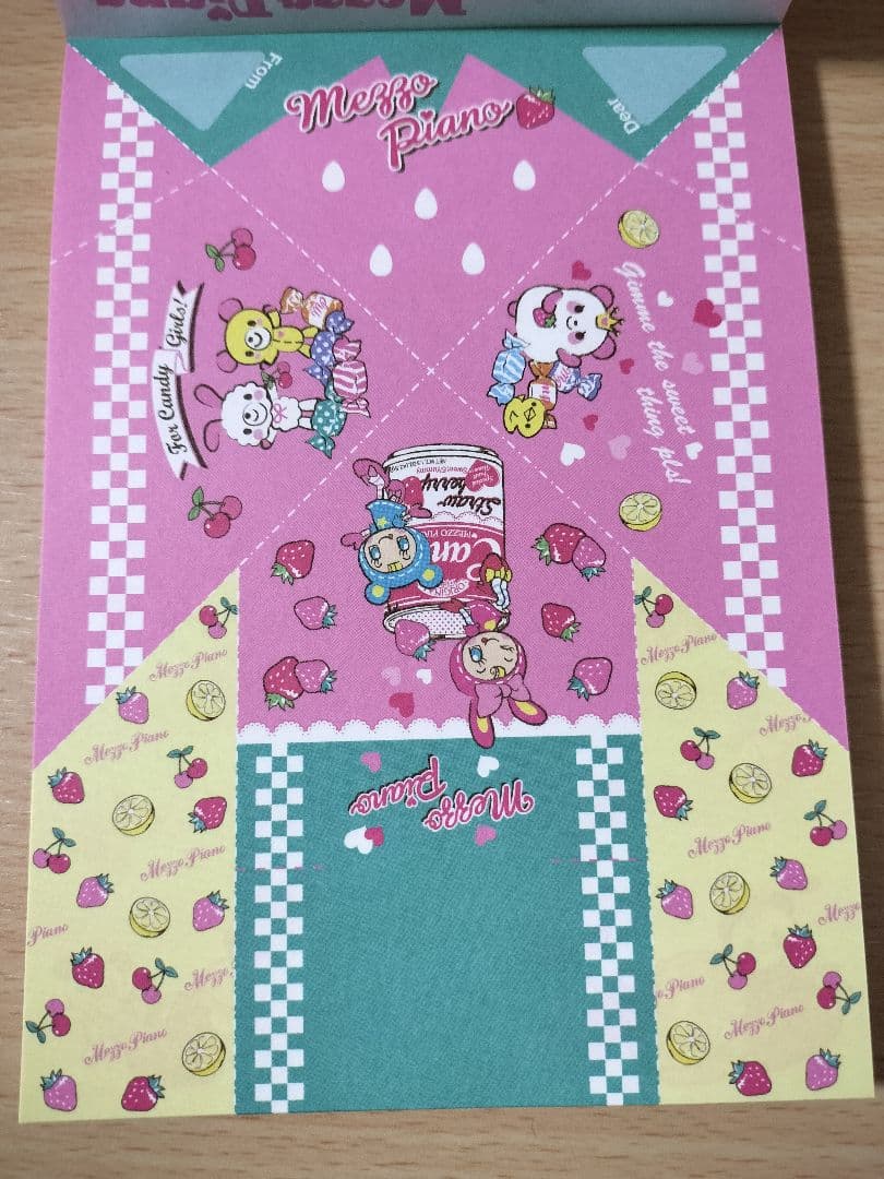 ☆当時物‼️MezzoPiano遊べるメモ帳♥️ベリエちゃんが折れる在庫1点☆