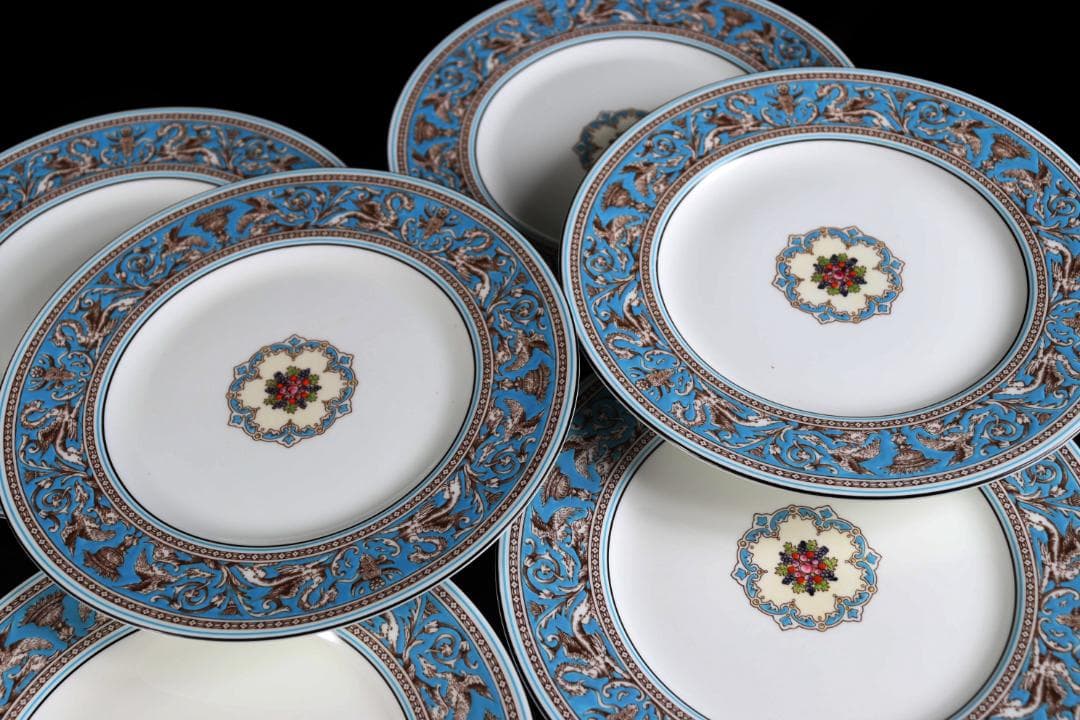 ウェッジウッド フロレンティーン ターコイズ カップ プレート ティーセット