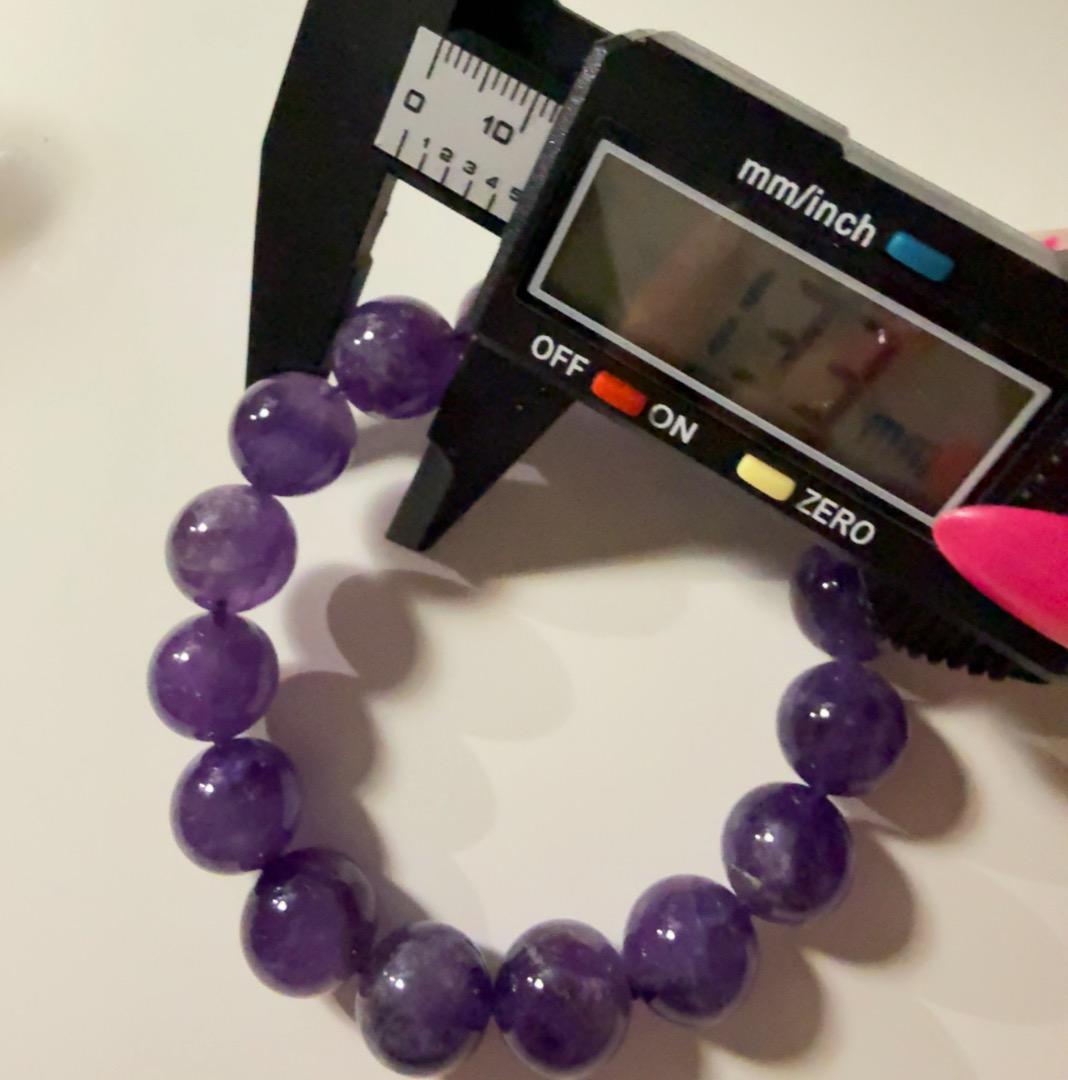 天然濃厚アメジストブレスレット13mm