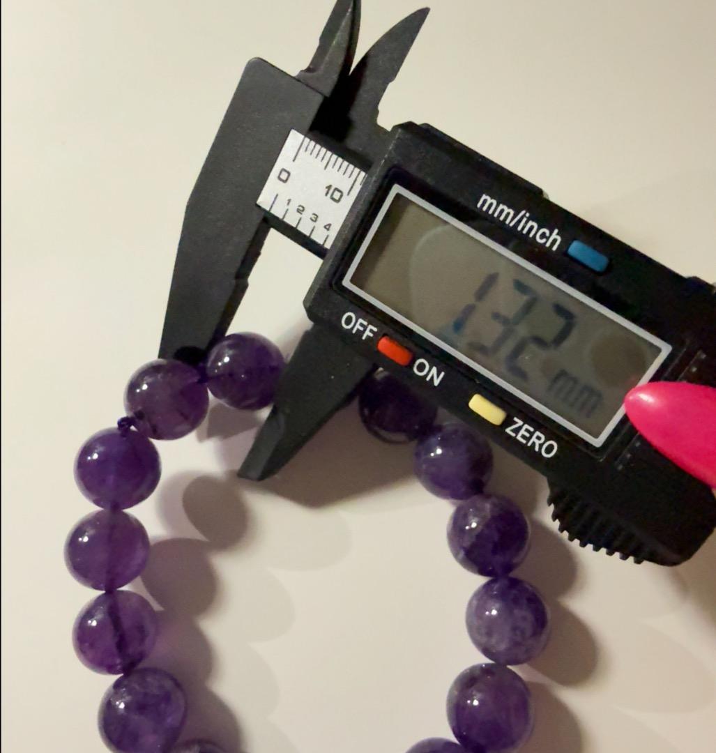 天然濃厚アメジストブレスレット13mm