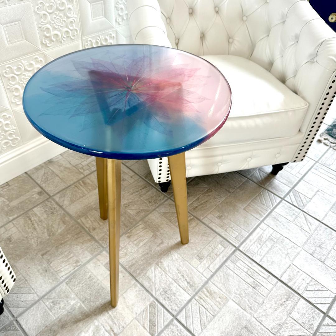 レジンサイドテーブル　ハンドメイド