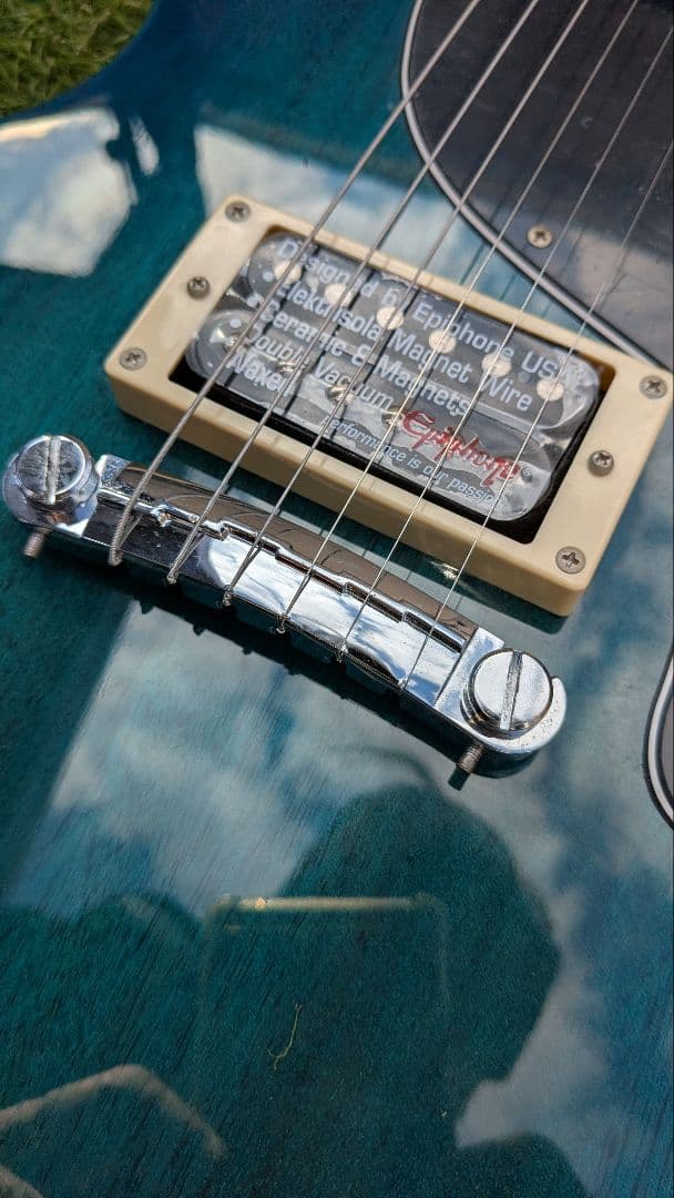 Epiphone レスポールジュニア ブルーバースト エピフォン美品レアカラー