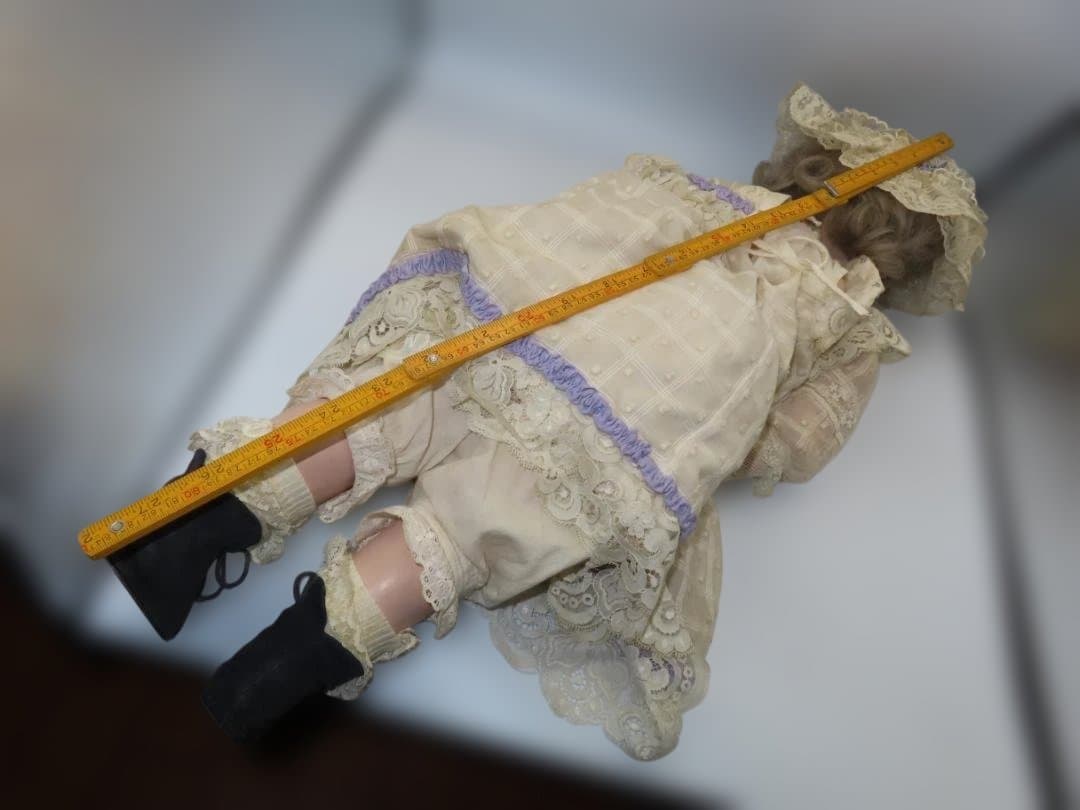 2 ビスクドール 60cm以上 作家もの 1991 ヴィンテージ 骨董 人形