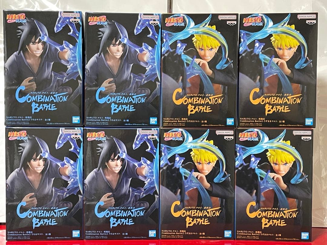 NARUTO フィギュア　コンビネーションバトル　ナルト　サスケ　８個セット