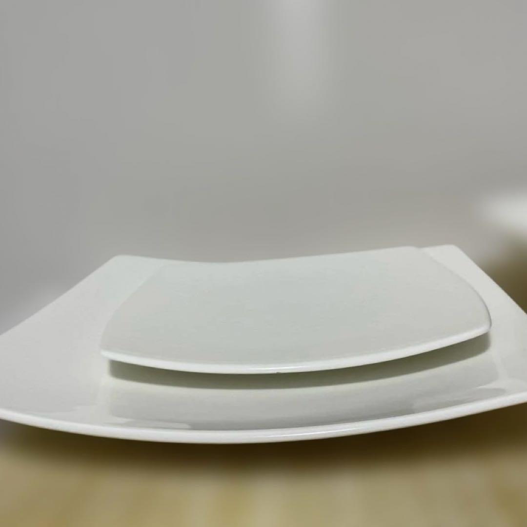 NARUMI BONE CHINA 四角皿 ４枚　サラダボウル2枚セット