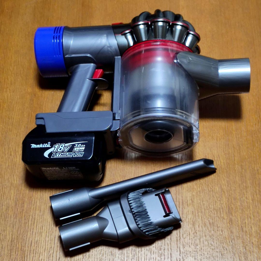 ダイソンSV11掃除機＋マキタ18vアダプターセット 分解清掃済み 動作品