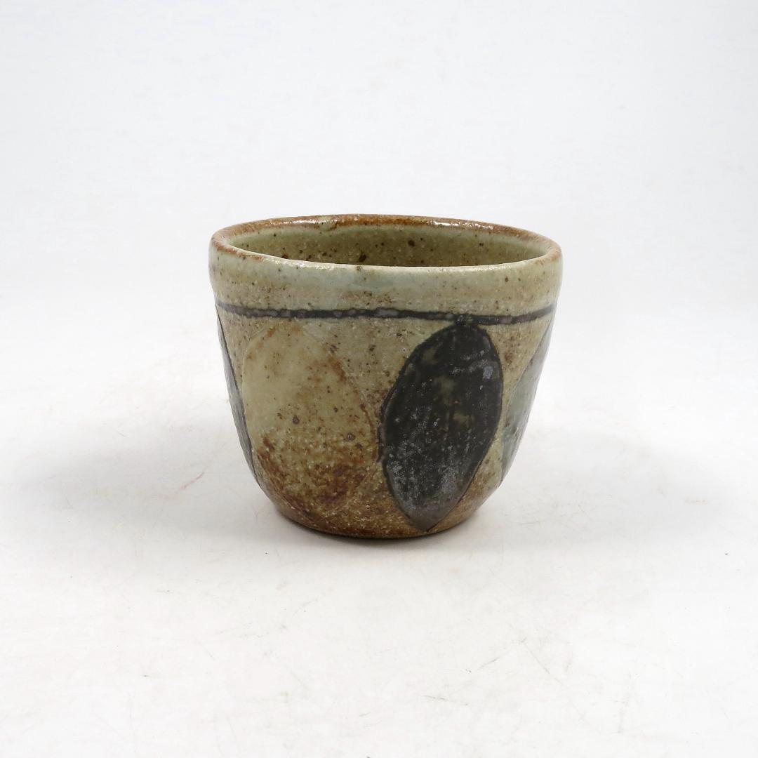 新品　食器　陶器　作家　楕円平鉢(大・小)とマグのペアセット(ひし・草花模様)