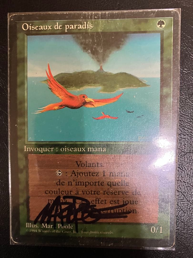 mtg 極楽鳥　fbb 4枚セット サインド　旧枠