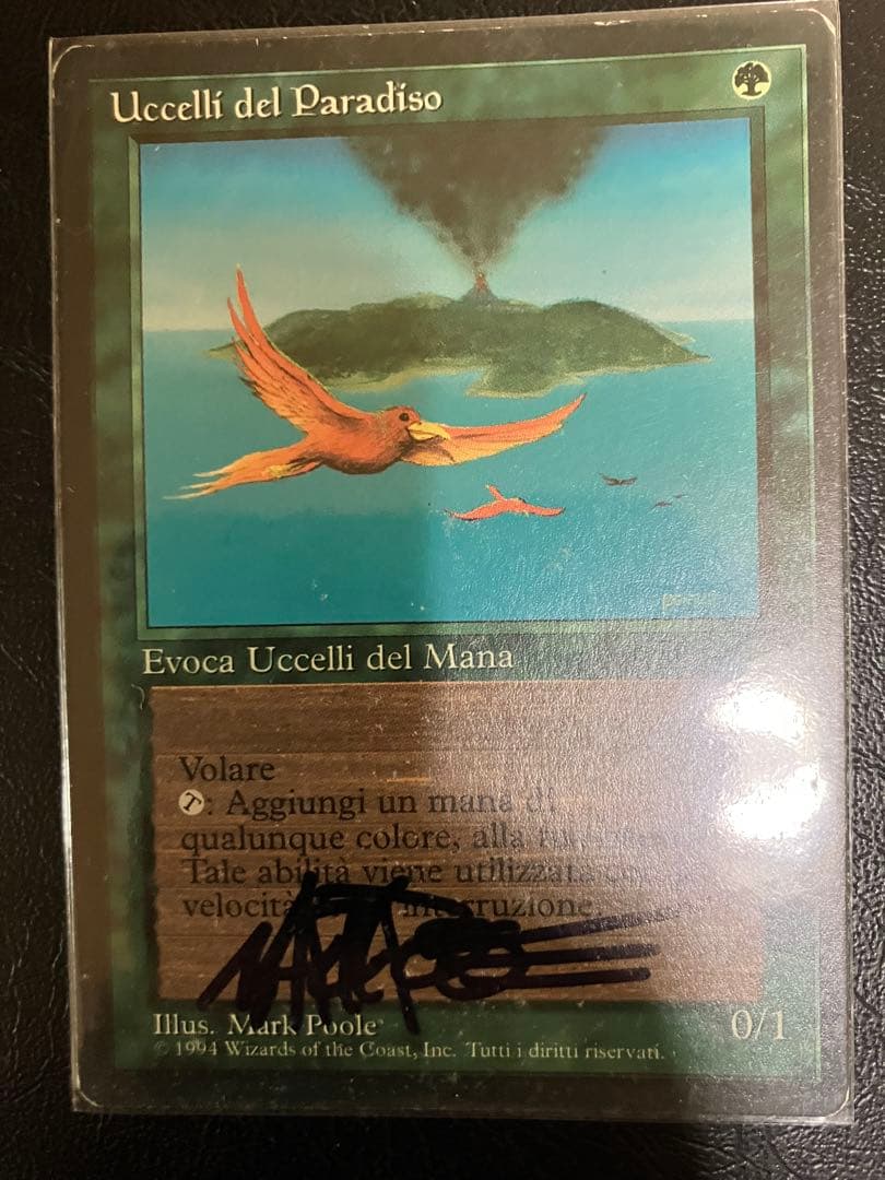 mtg 極楽鳥　fbb 4枚セット サインド　旧枠