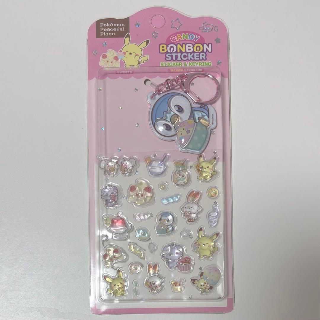 ポケモン 韓国　公式品　 キャンディ　ボンボンステッカー 1box 12枚