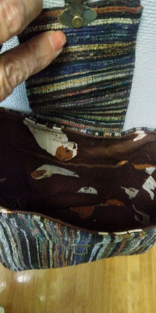 裂織の帯のトートバック