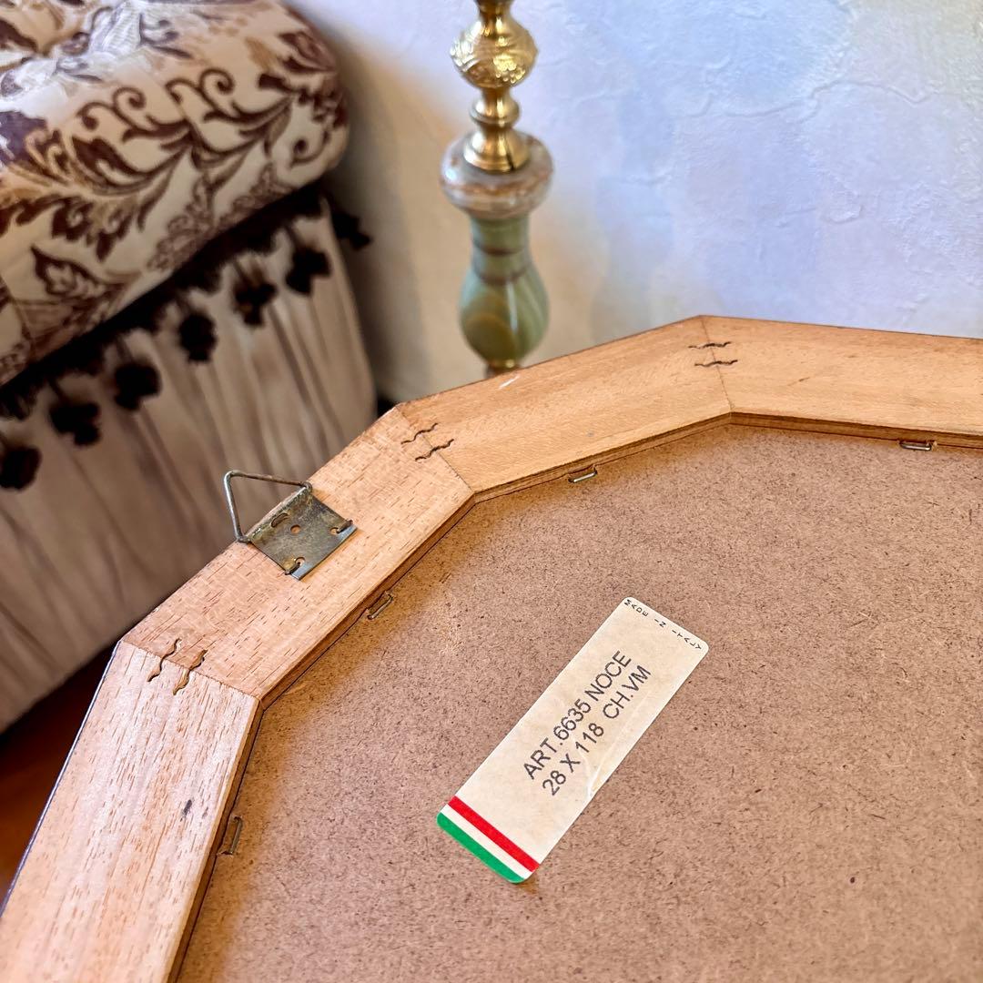 イタリア製　木製　金彩　姿見　ウォールミラー