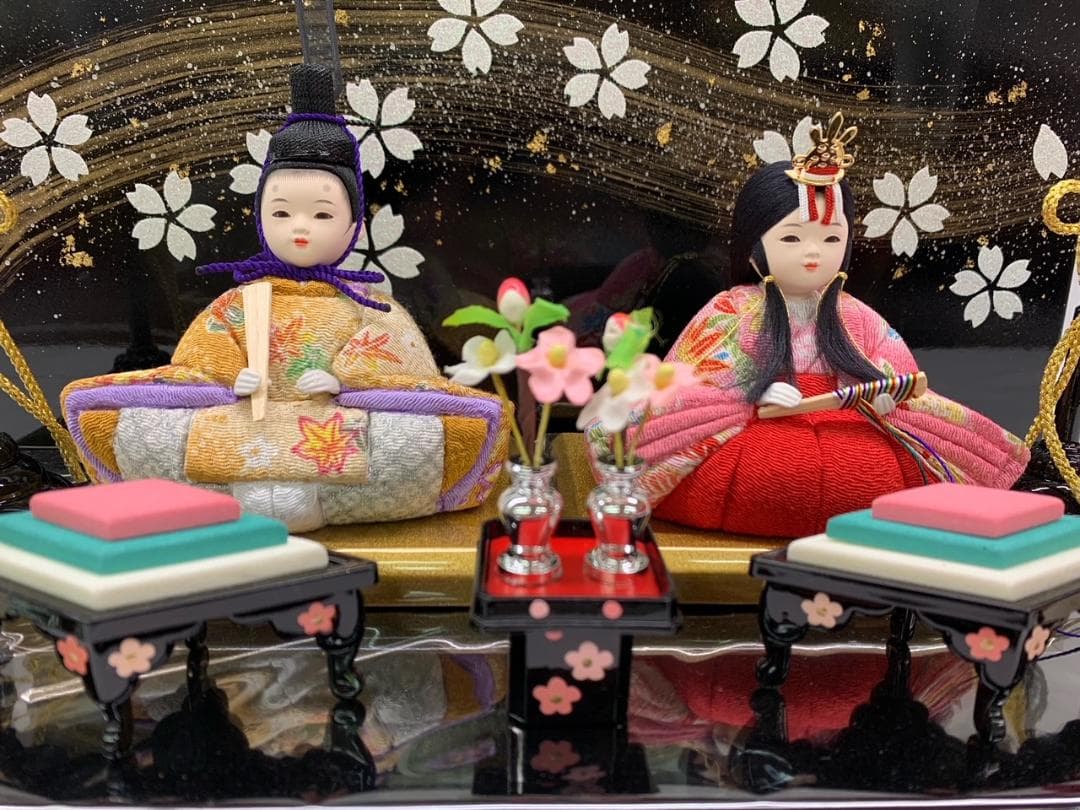 木目込み人形 親王飾り コンパクト 木目込 ひな人形 雛人形 初節句 プレゼント