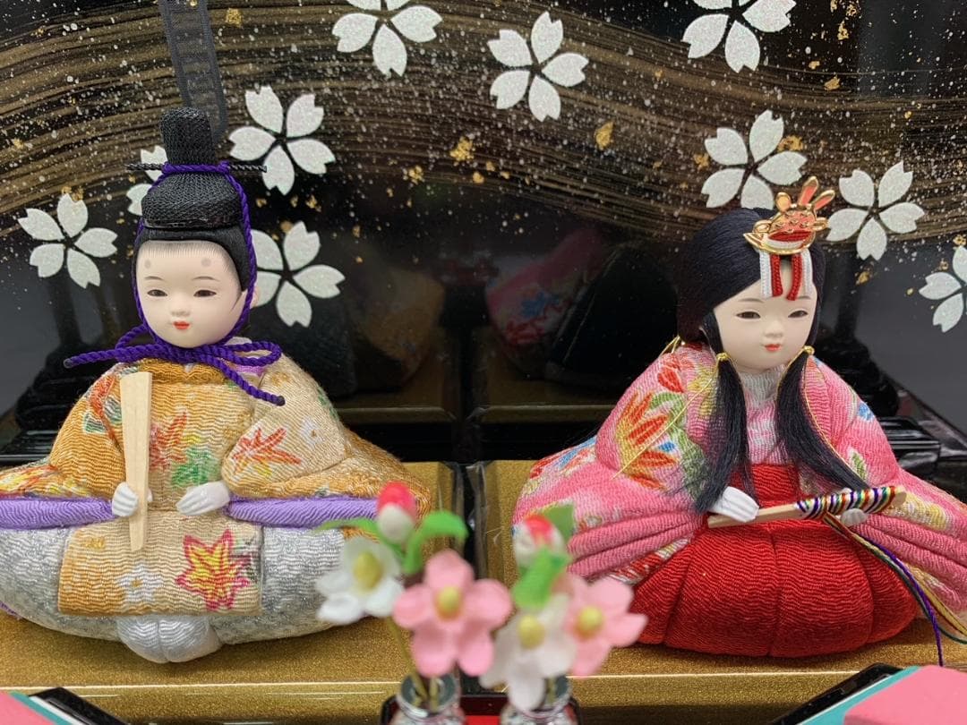 木目込み人形 親王飾り コンパクト 木目込 ひな人形 雛人形 初節句 プレゼント