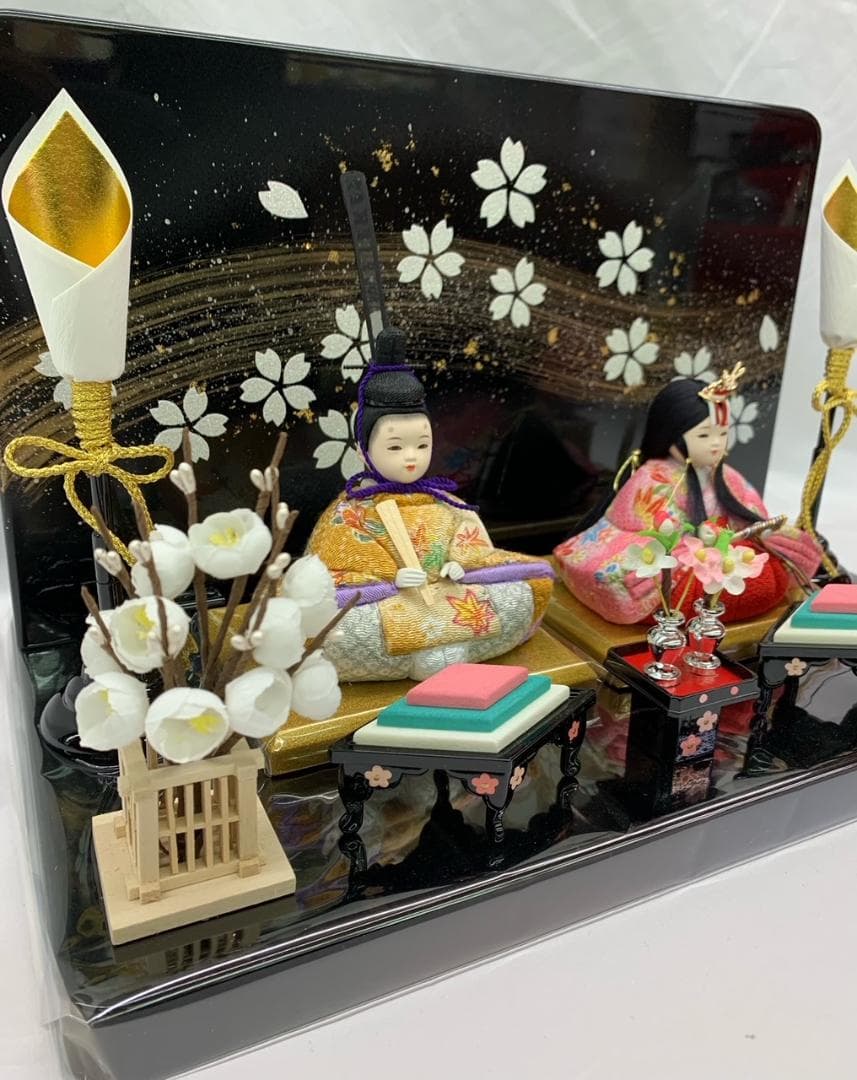 木目込み人形 親王飾り コンパクト 木目込 ひな人形 雛人形 初節句 プレゼント