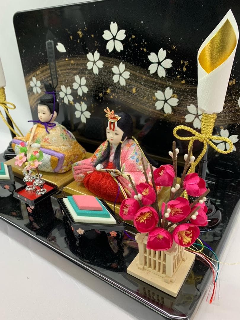 木目込み人形 親王飾り コンパクト 木目込 ひな人形 雛人形 初節句 プレゼント