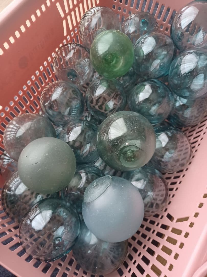 ガラス浮き玉　ガラス玉 ①