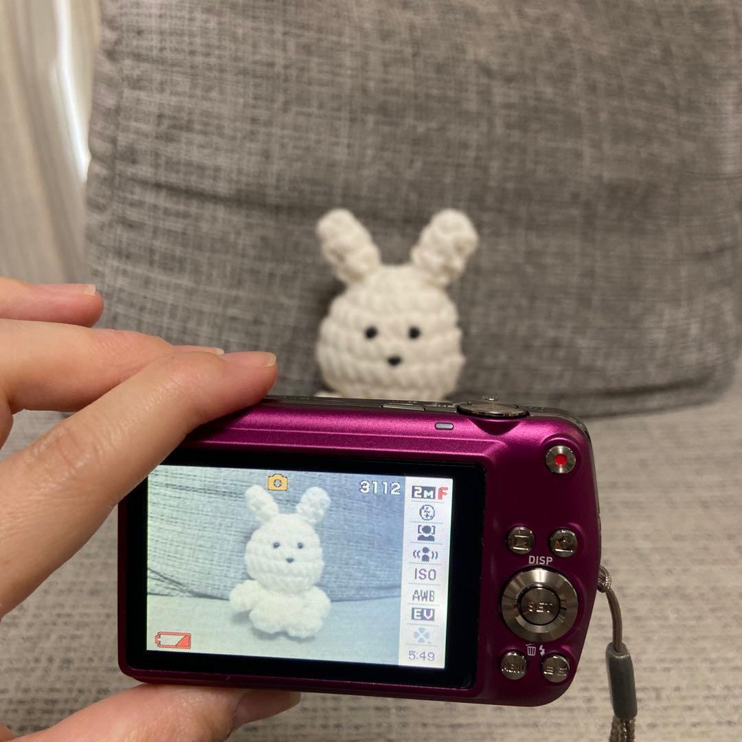 CASIO EXILIM パープル デジタルカメラ 本体と付属品