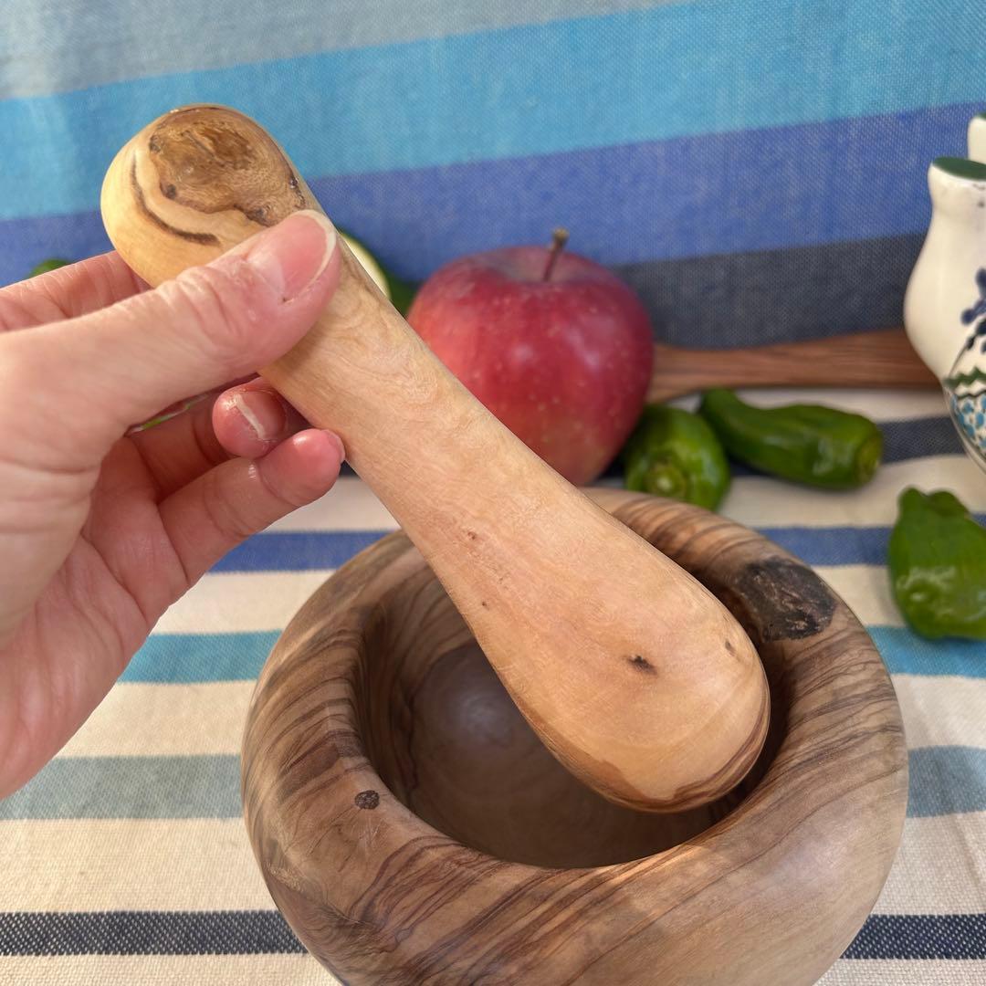 オリーブの木　スパイスマッシャー すり鉢すりこ木セットB