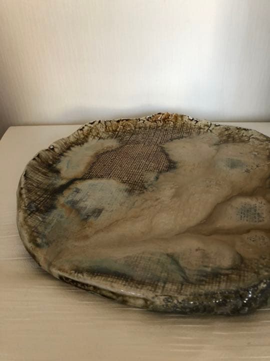 大皿　津軽烏城焼(津軽烏城焼)