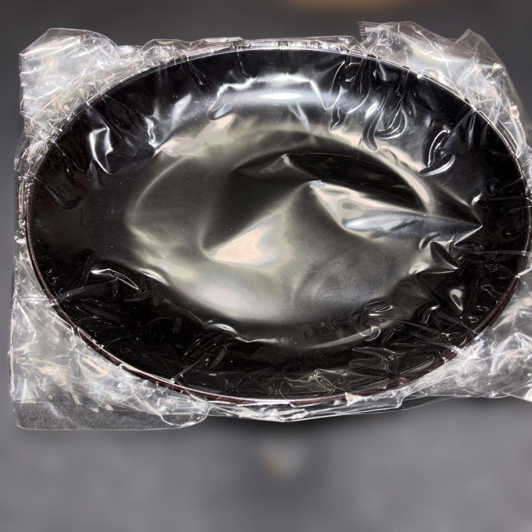 栗原はるみ　合成漆器　オーバルブラック6個セット